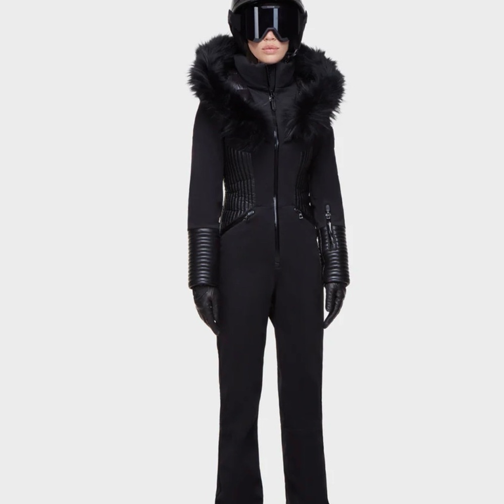 RUDSAK Jet Black Snow Jacket with Fur Hood